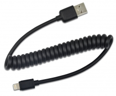 Premium 2M / 6Ft Coiled USB to lightning cable