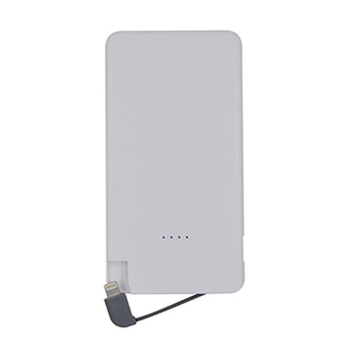 MFi  5000mAh Portable Powerbank with Built-in  Lightning Cable