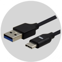 USB-C to USB 3.0 ( 3.1 Gen1 ) Data and Charge Cable with Pulsing LED